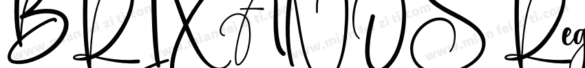 BRIXANOS Regular字体转换